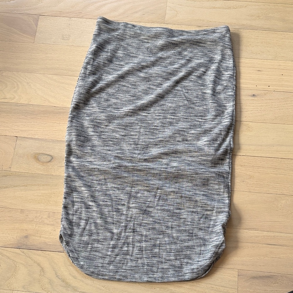 La Hearts Gray Midi Skirt